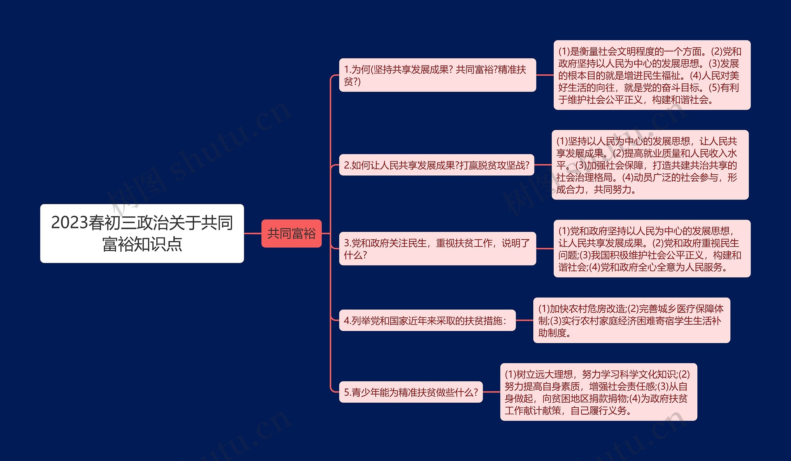 2023春初三政治关于共同富裕知识点