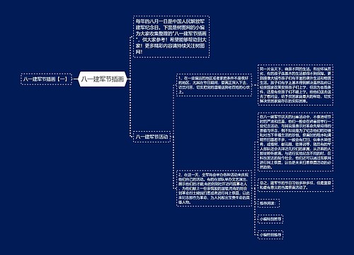 八一建军节插画