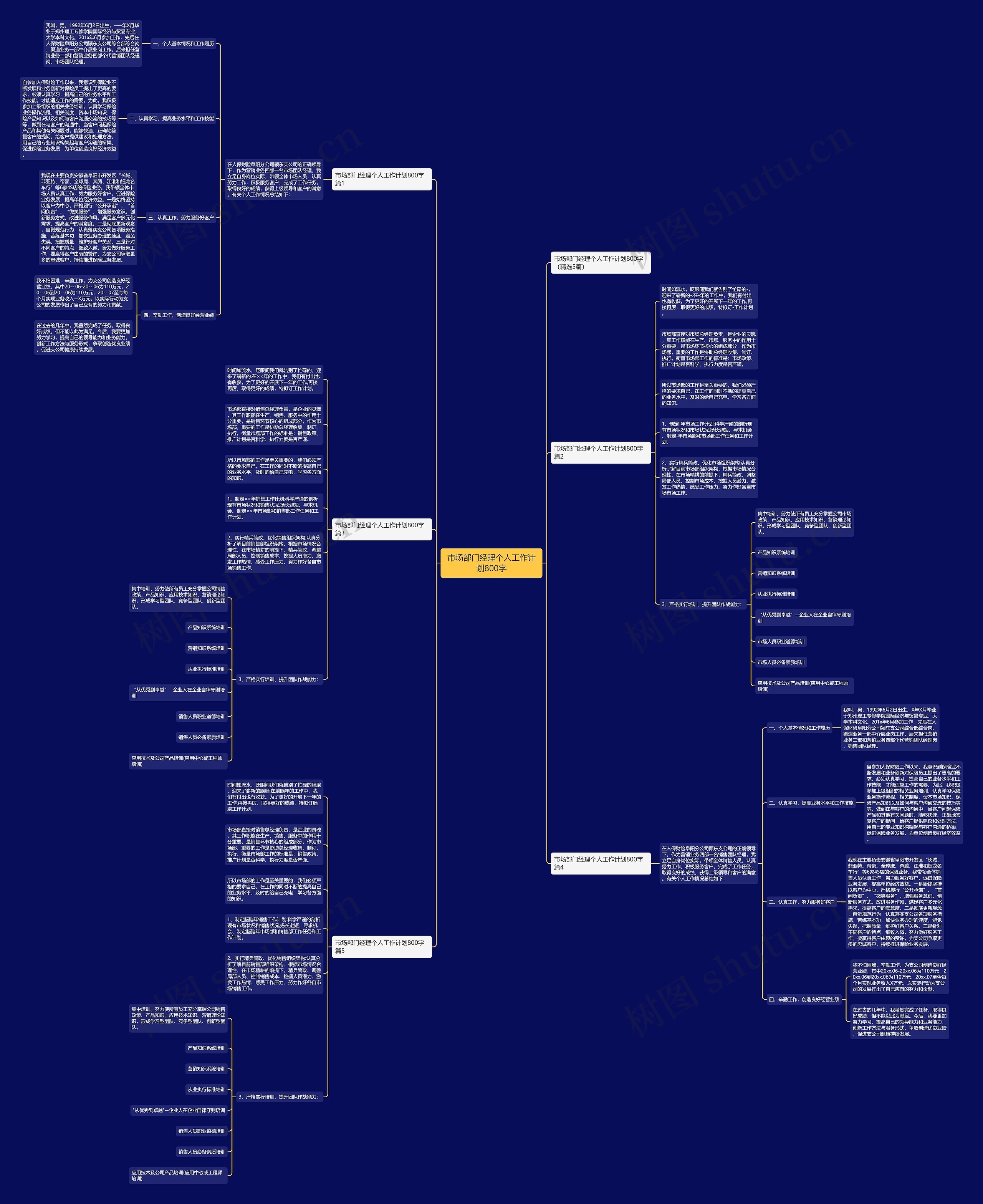 市场部门经理个人工作计划800字 市场部门经理个人工作计划800字