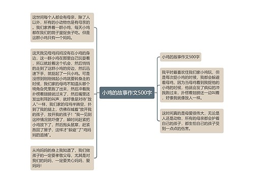 小鸡的故事作文500字