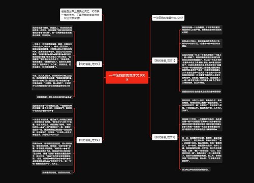 一年级我的爸爸作文300字