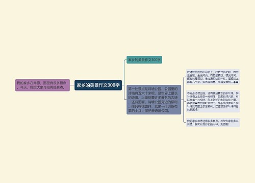 家乡的美景作文300字