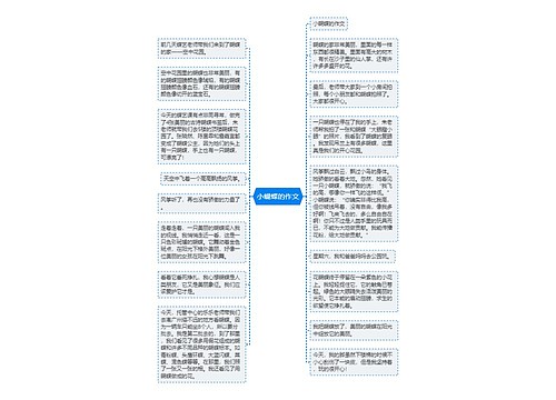 小蝴蝶的作文 小蝴蝶的作文