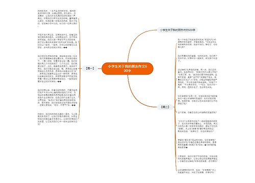 小学生关于我的朋友作文600字