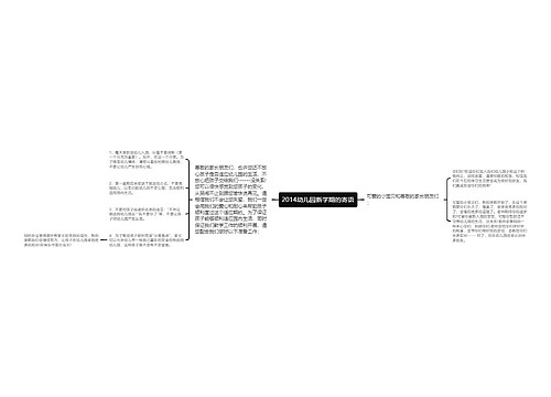 2014幼儿园新学期的寄语