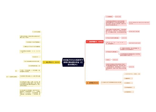 苏科版2018七年级数学下册期末测试题含答案（江阴市青阳片）