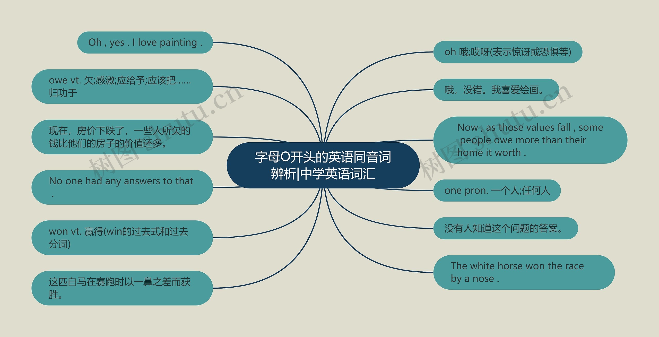 字母O开头的英语同音词辨析|中学英语词汇