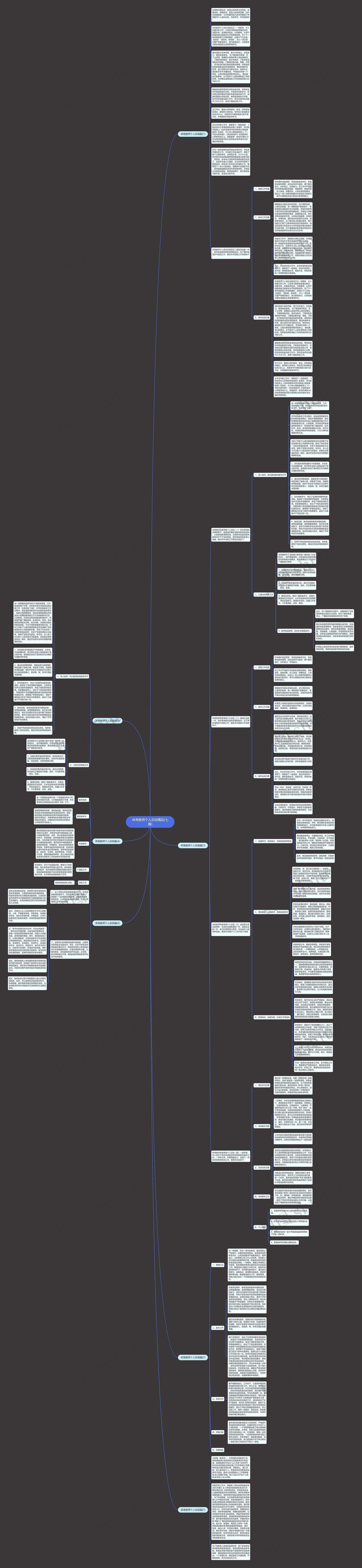 体育教师个人总结精品(七篇)思维导图