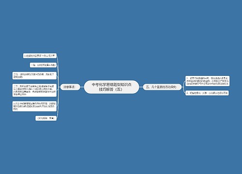 中考化学易错题型知识点技巧解答（五）