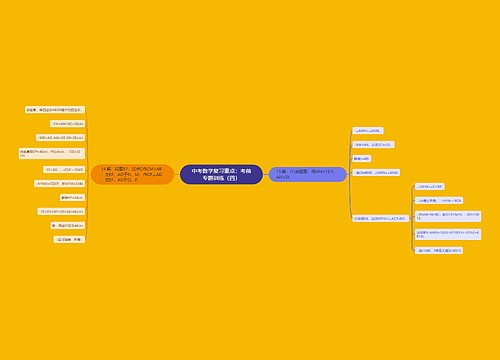 中考数学复习重点:考前专题训练(四) 中考数学复习重点:考前专题训练(四)