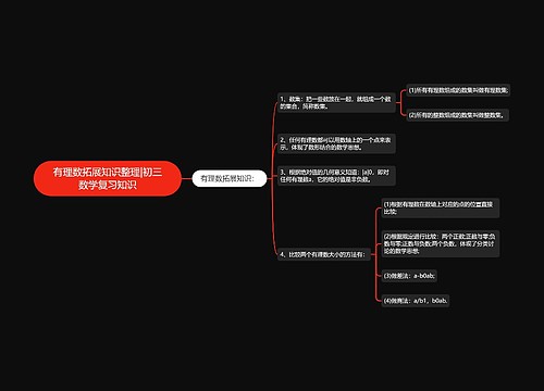 有理数拓展知识整理|初三数学复习知识