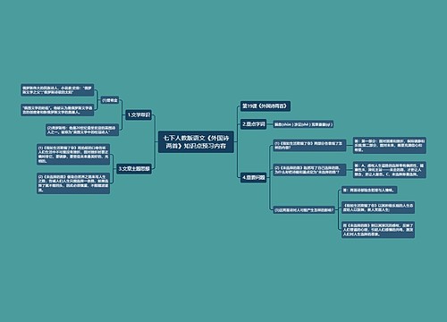 七下人教版语文《外国诗两首》知识点预习内容