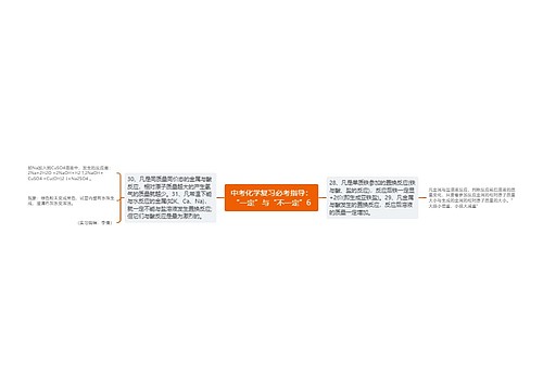 中考化学复习必考指导：“一定”与“不一定”6