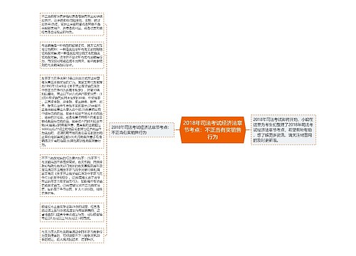 2018年司法考试经济法章节考点：不正当有奖销售行为