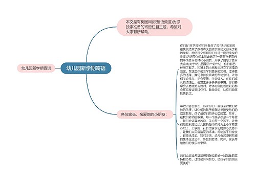 幼儿园新学期寄语