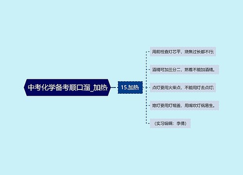 中考化学备考顺口溜_加热