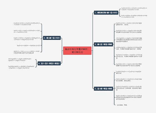 备战中考化学重点解析：复分解反应