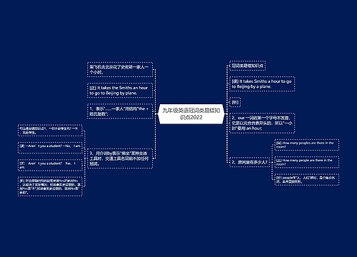 九年级英语冠词类易错知识点2022