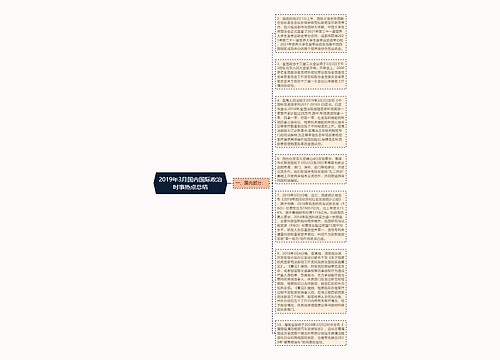 2019年3月国内国际政治时事热点总结