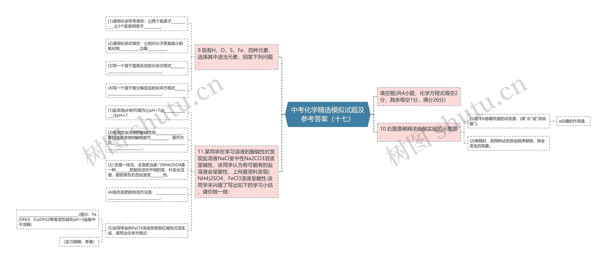 中考化学精选模拟试题及参考答案（十七）