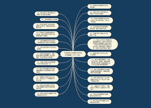 中考数学几何图形相关知识点整理（101-146）