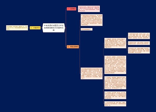 中考英语听说题目之听后选择题答题技巧及备考攻略