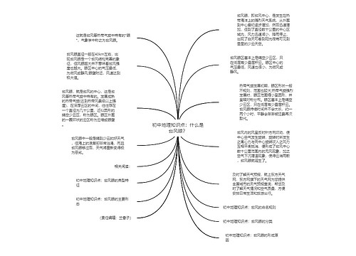 初中地理知识点：什么是台风眼？