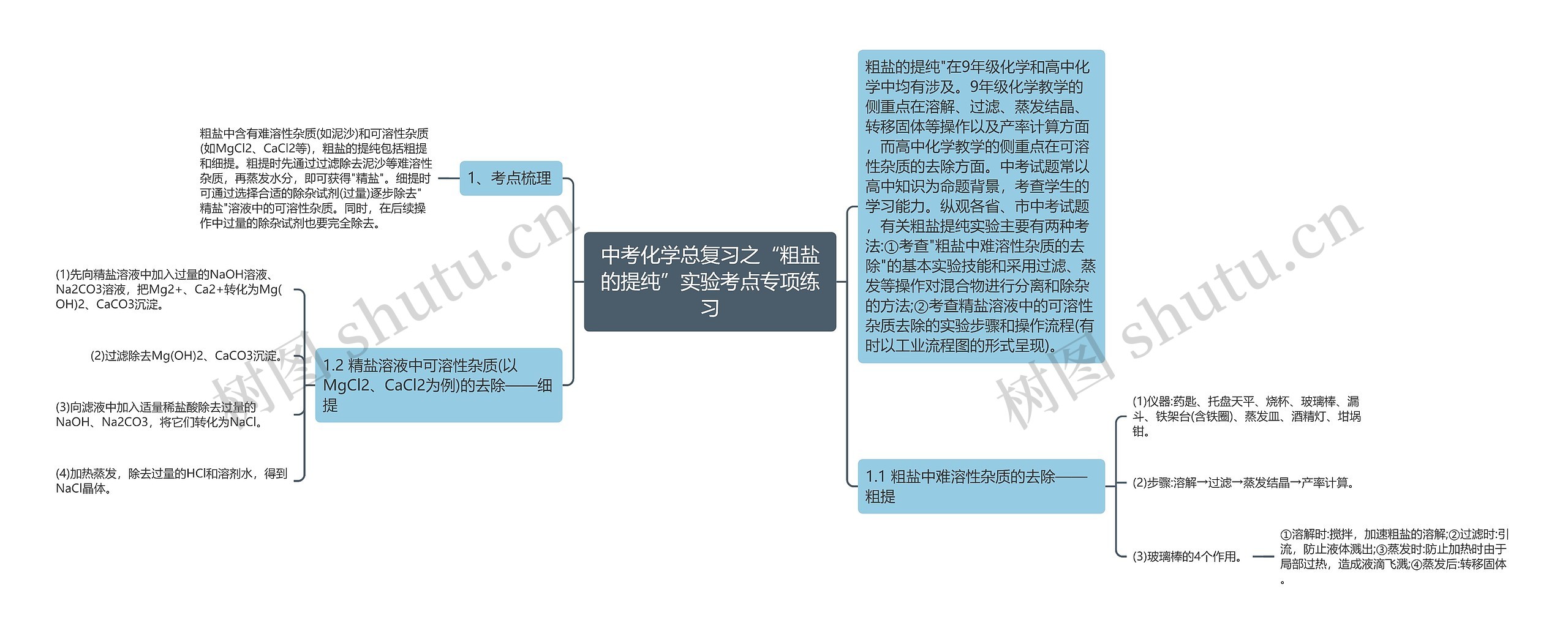 中考化学总复习之“粗盐的提纯”实验考点专项练习