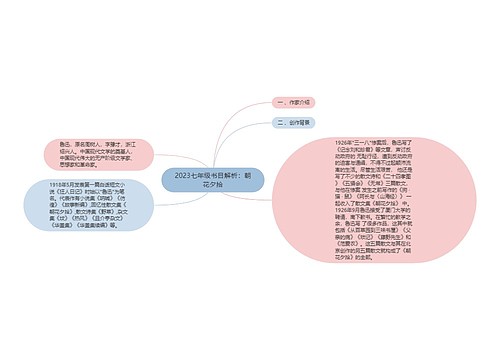 2023七年级书目解析：朝花夕拾