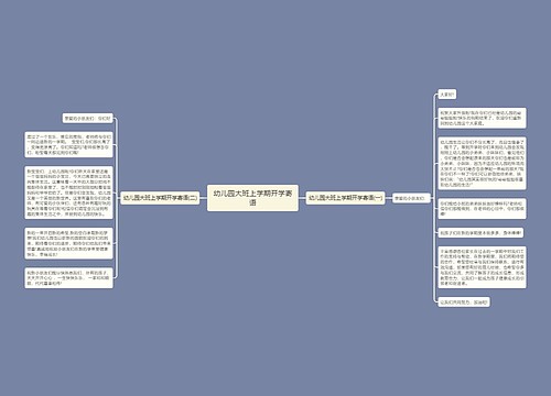 幼儿园大班上学期开学寄语