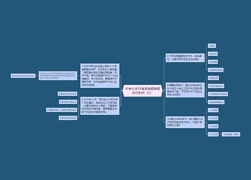 中考化学29道易错题解题技巧剖析（2）