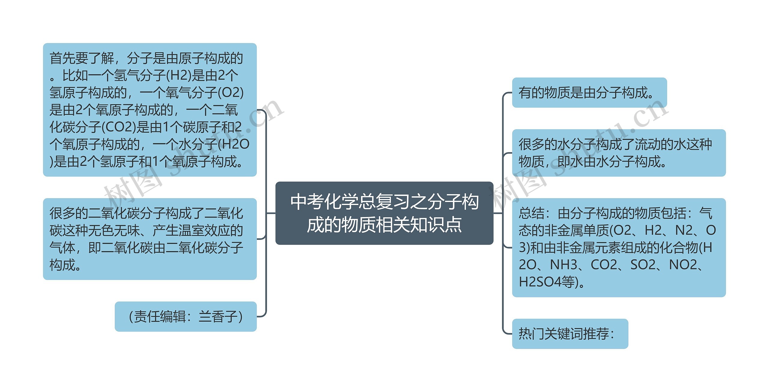 中考化学总复习之分子构成的物质相关知识点