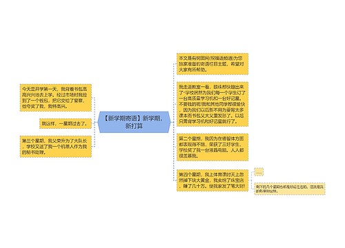 【新学期寄语】新学期，新打算