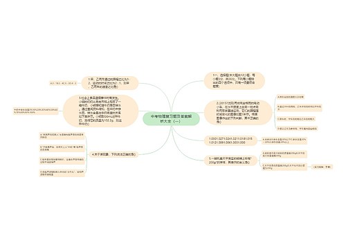 中考物理复习题及答案解析大全（一）