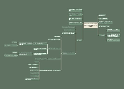浙教版2018七年级数学上册期末试题附答案1(一元一次方程) 浙教版2018七年级数学上册期末试题附答案1(一元一次方程)