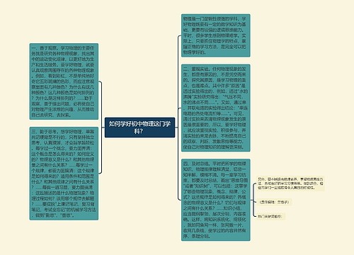 如何学好初中物理这门学科？