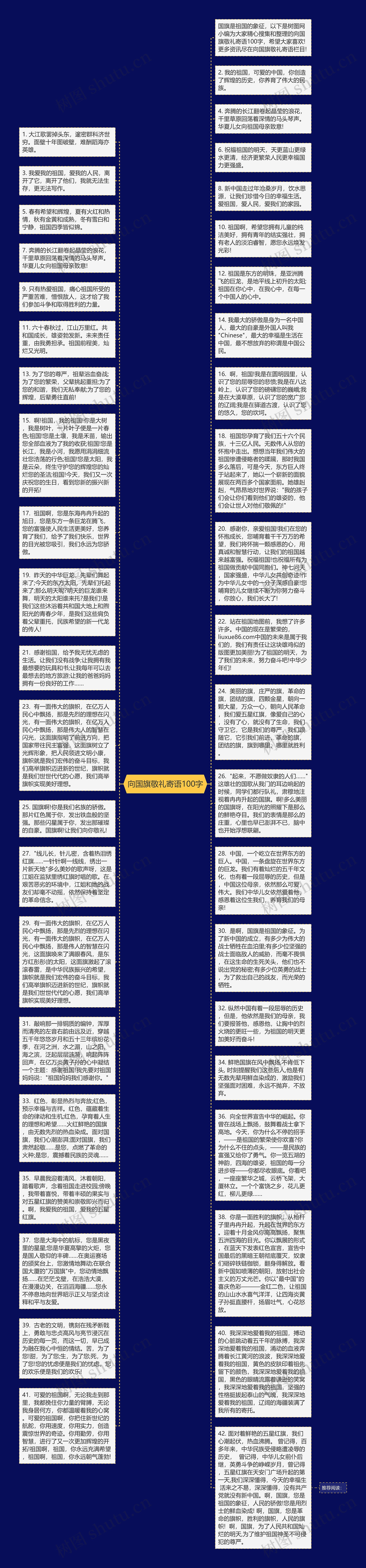 向国旗敬礼寄语100字思维导图