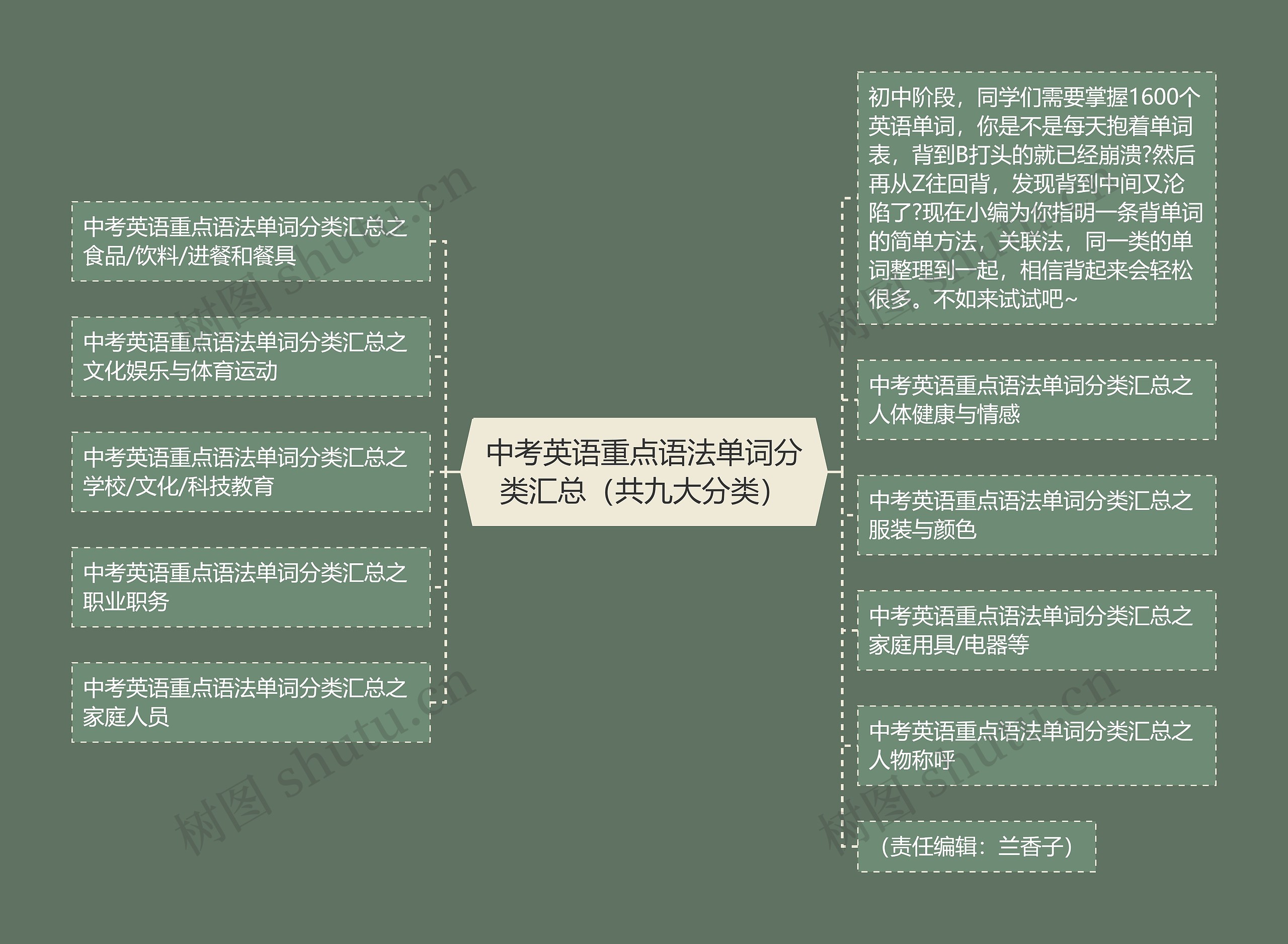 中考英语重点语法单词分类汇总（共九大分类）