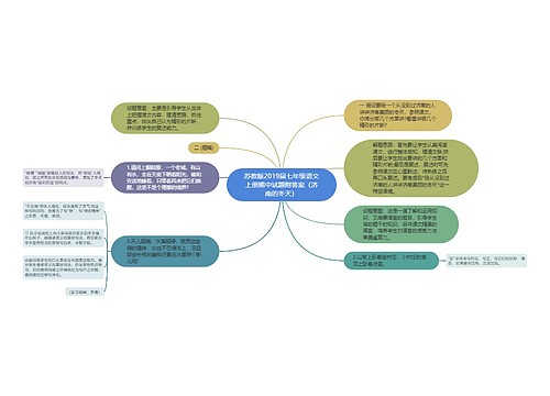 苏教版2019届七年级语文上册期中试题附答案（济南的冬天）