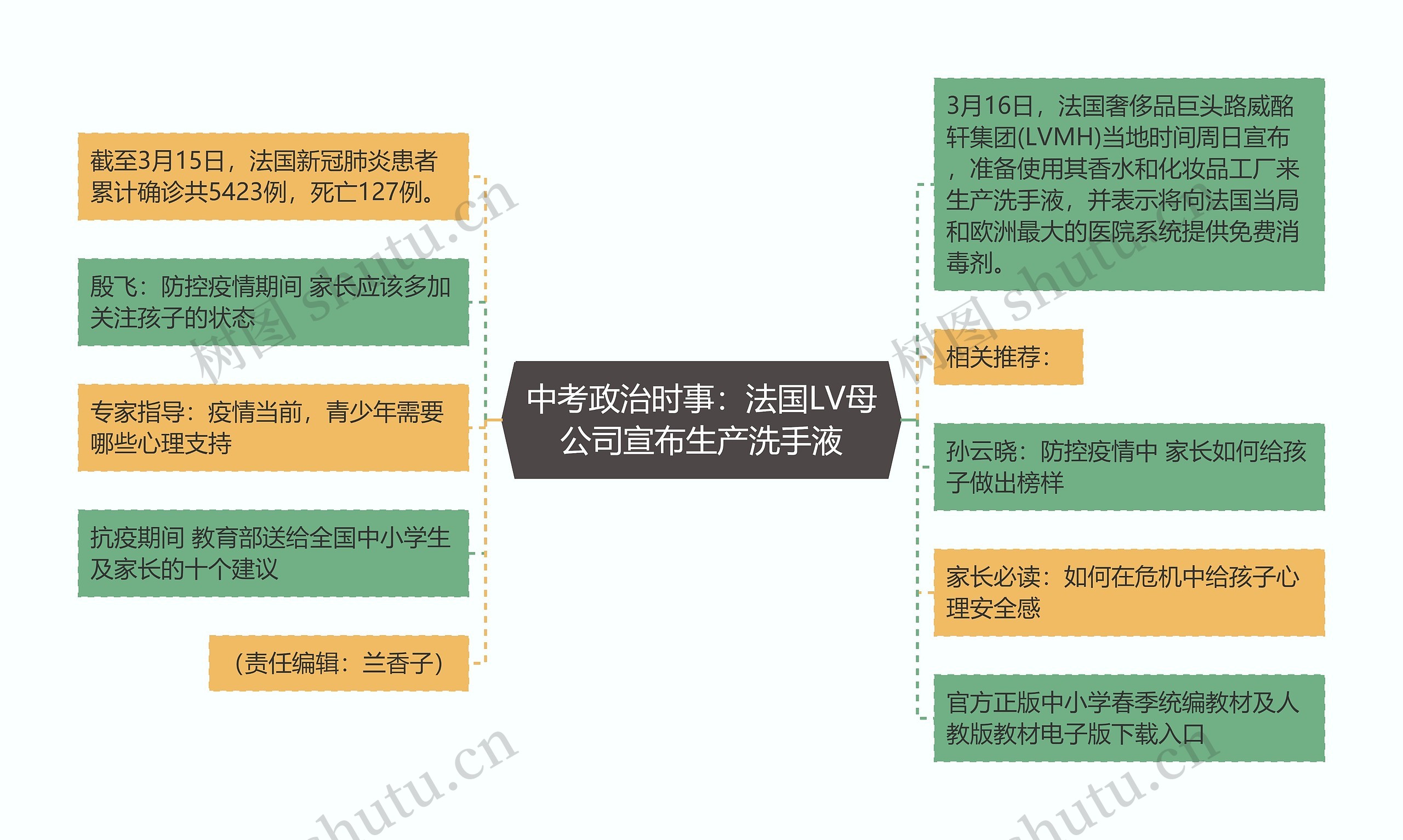 中考政治时事：法国LV母公司宣布生产洗手液