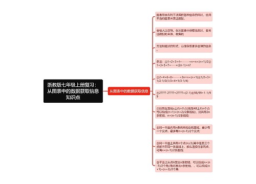 浙教版七年级上册复习：从图表中的数据获取信息知识点