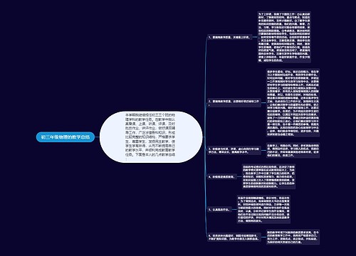 初三年级物理的教学总结