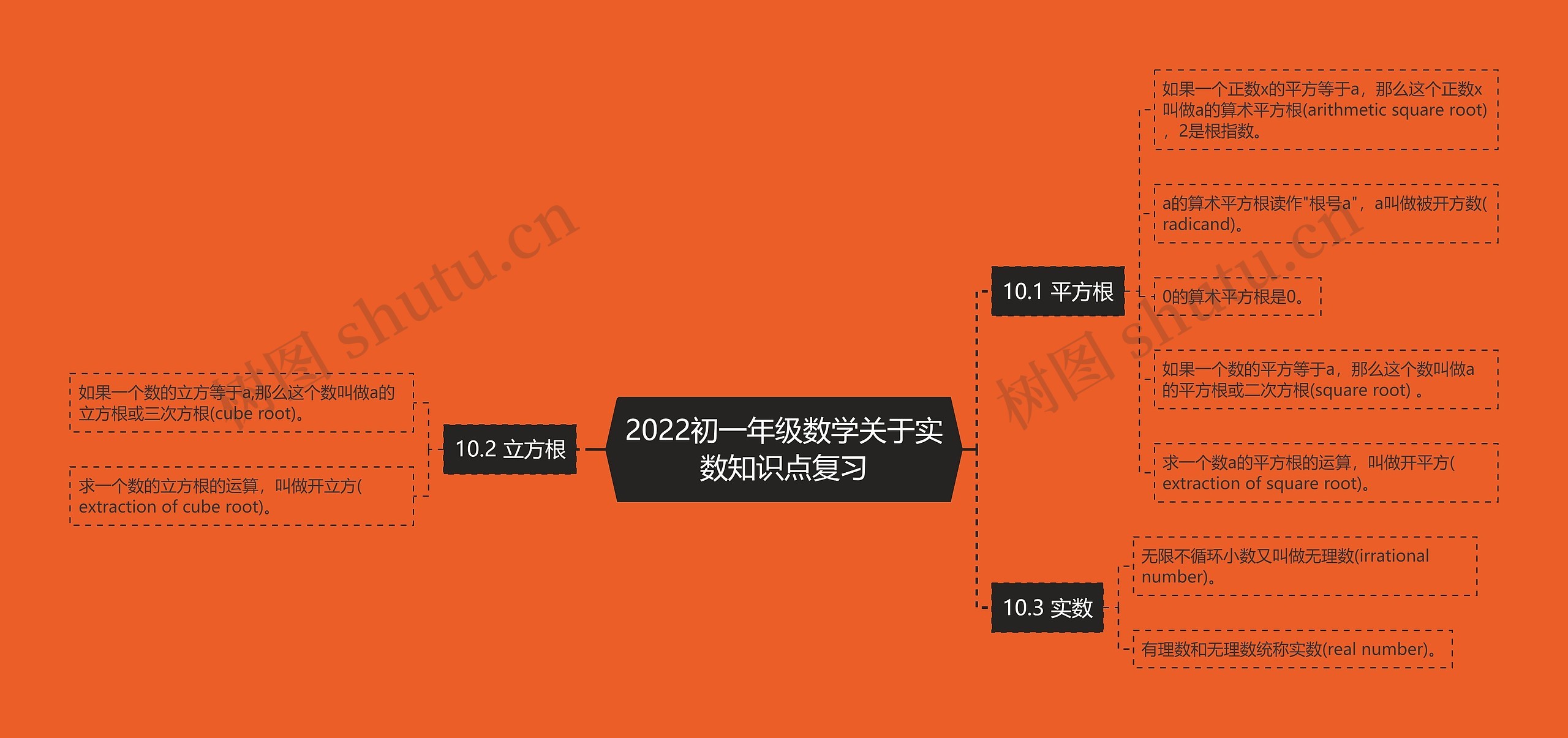 2022初一年级数学关于实数知识点复习