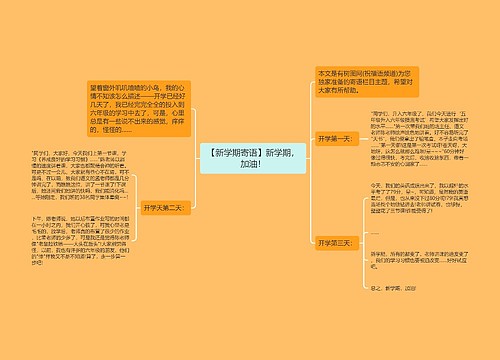 【新学期寄语】新学期，加油！