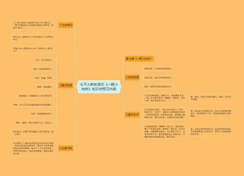 七下人教版语文《一颗小桃树》知识点预习内容