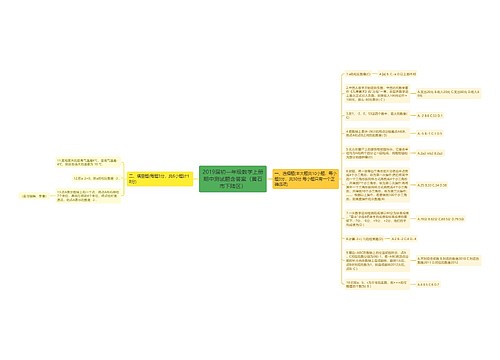2019届初一年级数学上册期中测试题含答案（黄石市下陆区）