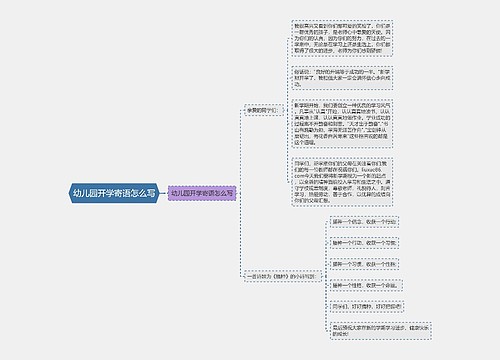 幼儿园开学寄语怎么写