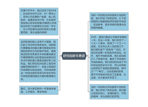 研究组新年寄语