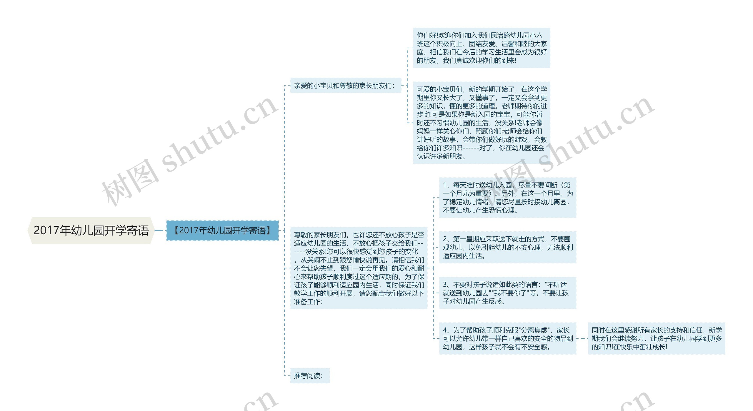 2017年幼儿园开学寄语