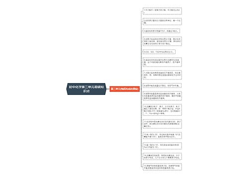 初中化学第三单元易错知识点